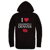 W Republic Denver Pioneers I Love Hoodie 553-693 BLACK Primary