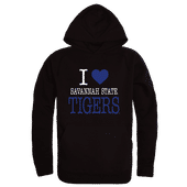 W Republic Savannah State Tigers I Love Hoodie 553-697 BLACK Primary