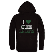 W Republic St. Norbert College Green Knights I Love Hoodie 553-698 BLACK Primary