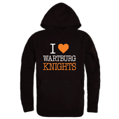 W Republic Wartburg College Knights I Love Hoodie 553-708 BLACK Primary