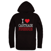 W Republic Carthage Firebirds I Love Hoodie 553-709 BLACK Primary