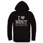 W Republic Mercy College Mavericks I Love Hoodie 553-710 BLACK Primary
