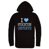 W Republic Stockton University Ospreys I Love Hoodie 553-711 BLACK Primary
