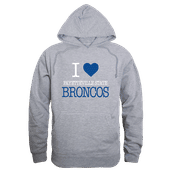 W Republic Fayetteville State Broncos I Love Hoodie 553-716 HEATHER GREY Primary