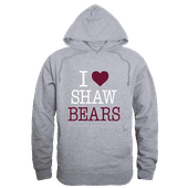 W Republic Shaw University Bears I Love Hoodie 553-726 HEATHER GREY Primary