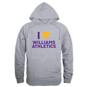 W Republic Williams College The Purple Cows I Love Hoodie 553-727 HEATHER GREY Primary