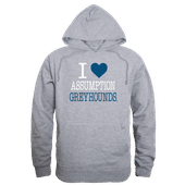 W Republic Assumption University Greyhounds I Love Hoodie 553-734 HEATHER GREY Primary