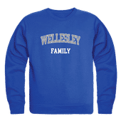 W Republic Wellesley College Blue Family Crewneck 572-486