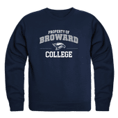 W Republic Broward College Seahawks Property Of Crewneck 545-504