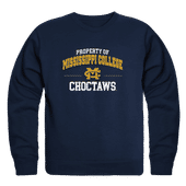W Republic Mississippi College Choctaws Property Of Crewneck 545-544