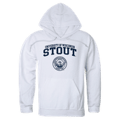 W Republic Wisconsin Stout Blue Devils Hoodie 569-413 WHITE Primary