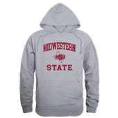W Republic Midwestern State Mustangs Hoodie 569-543 HEATHER GREY Primary