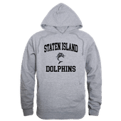 W Republic College Of Staten Island Dolphins Hoodie 569-676 HEATHER GREY Primary