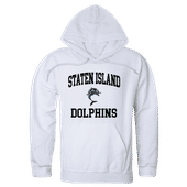 W Republic College Of Staten Island Dolphins Hoodie 569-676 WHITE Primary