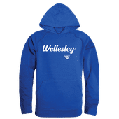 W Republic Wellesley College Blue Script Hoodie 558-486 ROYAL Primary
