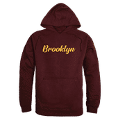 W Republic Brooklyn College Bulldogs Script Hoodie 558-503 MAROON Primary