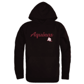 W Republic Aquinas Saints Script Hoodie 558-611 BLACK Primary