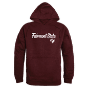 W Republic Fairmont State Falcons Script Hoodie 558-686 MAROON Primary