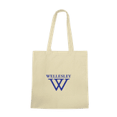 W Republic Wellesley College Blue Institutional Tote Bag 1101-486