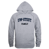 W Republic Wisconsin Stout Blue Devils Family Hoodie 573-413 HEATHER GREY Primary