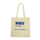 W Republic Nova Southeastern Sharks Institutional Tote Bags Natural 1102-358