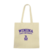 W Republic Winona State Warriors Institutional Tote Bags Natural 1102-408