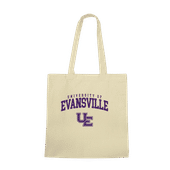 W Republic Evansville Purple Aces Institutional Tote Bags Natural 1102-424