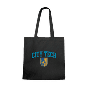 W Republic NY City Tech Yellow Jackets Institutional Tote Bags Natural 1102-664