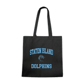 W Republic College Of Staten Island Dolphins Institutional Tote Bags Natural 1102-676