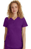 Healing Hands Women's Jane Y-Neck Solid Scrub Top 2167