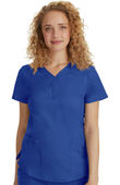 Healing Hands Women's Jane Y-Neck Solid Scrub Top 2167