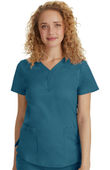 Healing Hands Women's Jane Y-Neck Solid Scrub Top 2167
