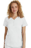 Healing Hands Women's Jane Y-Neck Solid Scrub Top 2167