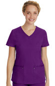 Healing Hands Women's Juliet V-Neck Yoga Scrub Top 2245