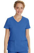 Healing Hands Women's Juliet V-Neck Yoga Scrub Top 2245