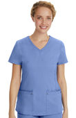 Healing Hands Women's Juliet V-Neck Yoga Scrub Top 2245