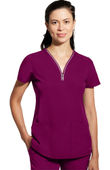 Healing Hands Women's Sonia Zip Y-Neck Scrub Top 2274