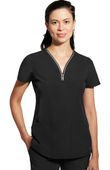 Healing Hands Women's Sonia Zip Y-Neck Scrub Top 2274