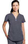 Healing Hands Women's Sonia Zip Y-Neck Scrub Top 2274