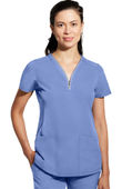 Healing Hands Women's Sonia Zip Y-Neck Scrub Top 2274