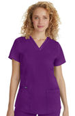 Healing Hands Women's Jasmine V-Neck Stretch Solid Scrub Top 2278
