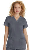 Healing Hands Women's Jasmine V-Neck Stretch Solid Scrub Top 2278