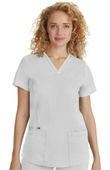 Healing Hands Women's Jasmine V-Neck Stretch Solid Scrub Top 2278