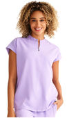 Healing Hands Women's Sandy Zip Mandarin Collar Scrub Top 2286
