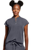 Healing Hands Women's Sandy Zip Mandarin Collar Scrub Top 2286