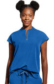 Healing Hands Women's Sandy Zip Mandarin Collar Scrub Top 2286