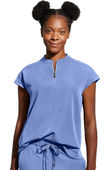 Healing Hands Women's Sandy Zip Mandarin Collar Scrub Top 2286