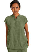 Healing Hands Women's Journey Mandarin Collar Camo Scrub Top 2352