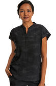 Healing Hands Women's Journey Mandarin Collar Camo Scrub Top 2352