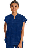 Healing Hands Women's Journey Mandarin Collar Camo Scrub Top 2352